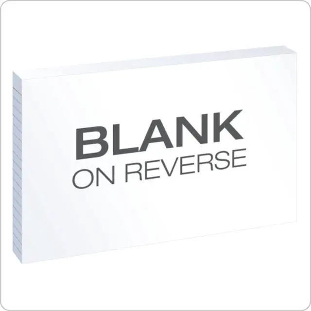 Alt view image 6 of 7 - Ruled Index Cards, 5" x 8", White, 100/Pack (51)