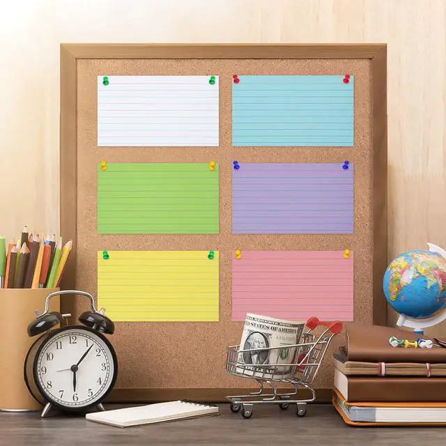 Alt view image 3 of 7 - Index Cards 3x5, Ruled Flash Cards for Studying, Colored Note Cards Study Cards, 210 pcs Flashcards for Office and School Suplplies