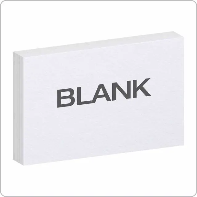Alt view image 2 of 7 - 50EE Blank Index Cards, 5" x 8", White, 500 Cards (5 Packs of 100) (50)