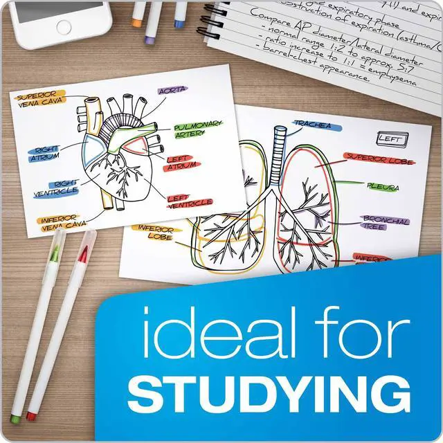 Alt view image 6 of 7 - 50EE Blank Index Cards, 5" x 8", White, 500 Cards (5 Packs of 100) (50)