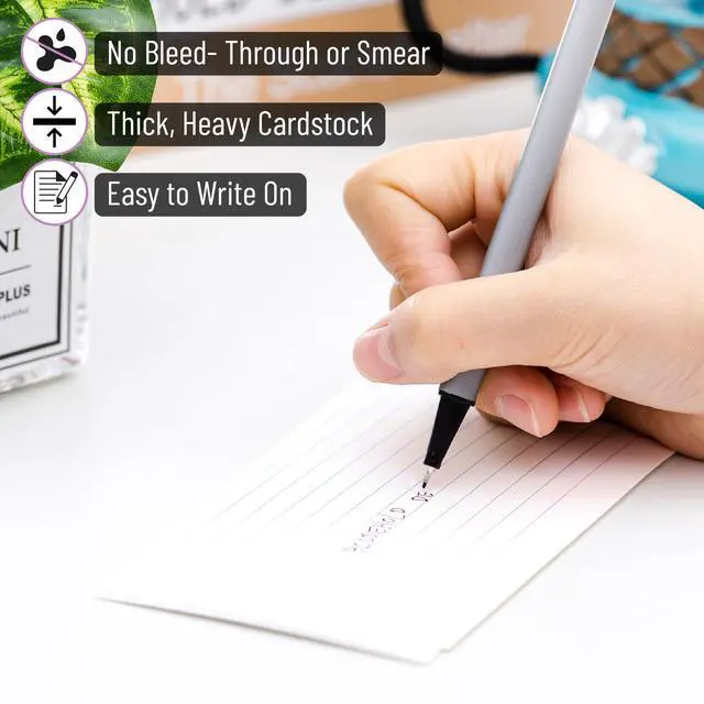 Alt view image 5 of 7 - Lined Index Cards, 3x5, 100 Cards, Flash Cards, Note Cards | Index Card