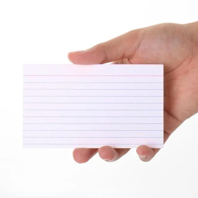 Alt view image 7 of 7 - Lined Index Cards, 3x5, 100 Cards, Flash Cards, Note Cards | Index Card