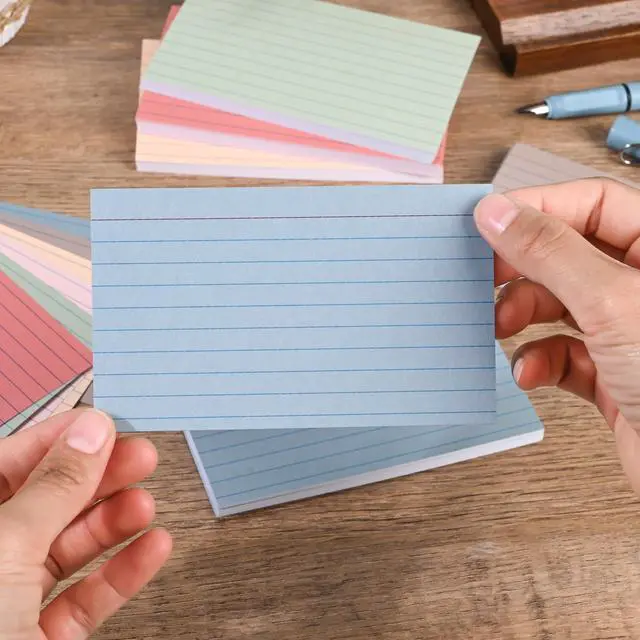 Alt view image 5 of 7 - 3x5 Index Cards Ruled Lined, 216 Pcs Flash Cards Study Cards for Learning and Studying, Lined Ruled Notecards for Home, School Supplies,Aesthetic Vintage Self Note Taking and Studying-Neutral Colors