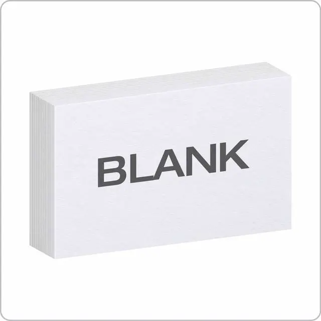 Alt view image 2 of 7 - 30 (1000 PK) Blank Index Cards, 3" x 5", White, 1,000 Cards (10 Packs of 100) (30)