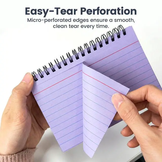 Alt view image 3 of 7 - 400PCS Spiral Index Cards 4x6, Flash Cards for Studying, Colored | Ruled, Waterproof Covers, 8 Colors, for College Office Home Supplies, Note-Taking, Back to School Supplies