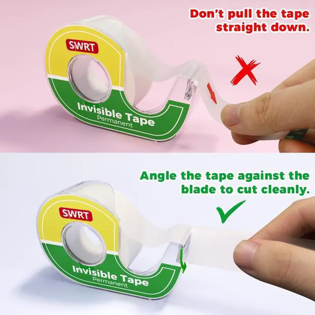 Alt view image 7 of 7 - Invisible Tape with Dispensers, 3/4 in x 800 in, 6 Rolls, Matte Finish | Matte Invisible Finish, Writable Surface, Smooth Cutting, Clean Look for Gift Wrapping, Office, School & Home Use