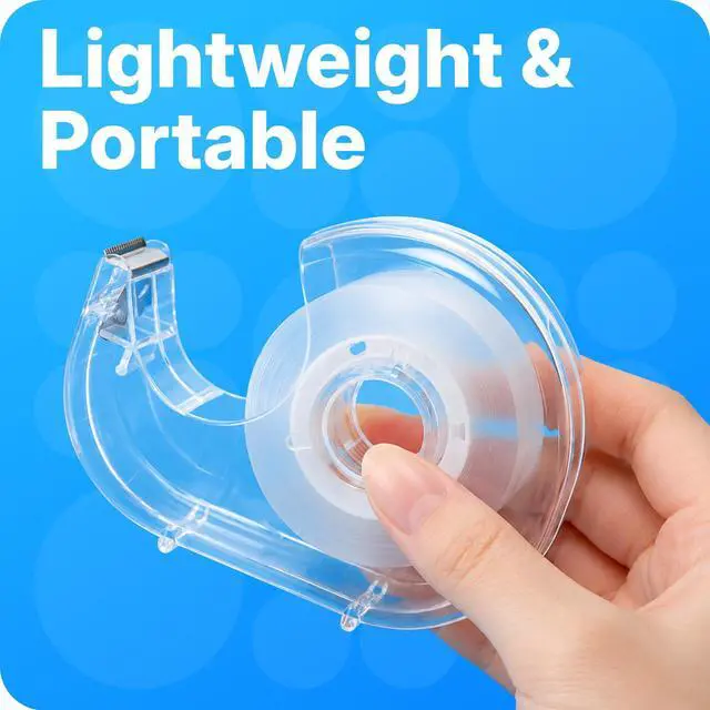 Alt view image 3 of 7 - 1 Pcs Tape Dispenser, 5 Tape Rolls, 1 Inch Core | Transparent Tape Refill, Ideal for School, Office, Gift Wrapping and Craft