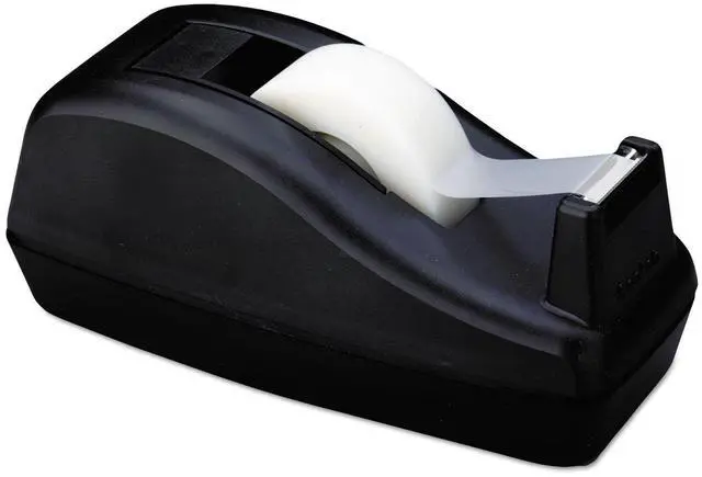 Main image of Deluxe Desktop Tape Dispenser, Black, for 1 Inch Core Tapes (C-40)