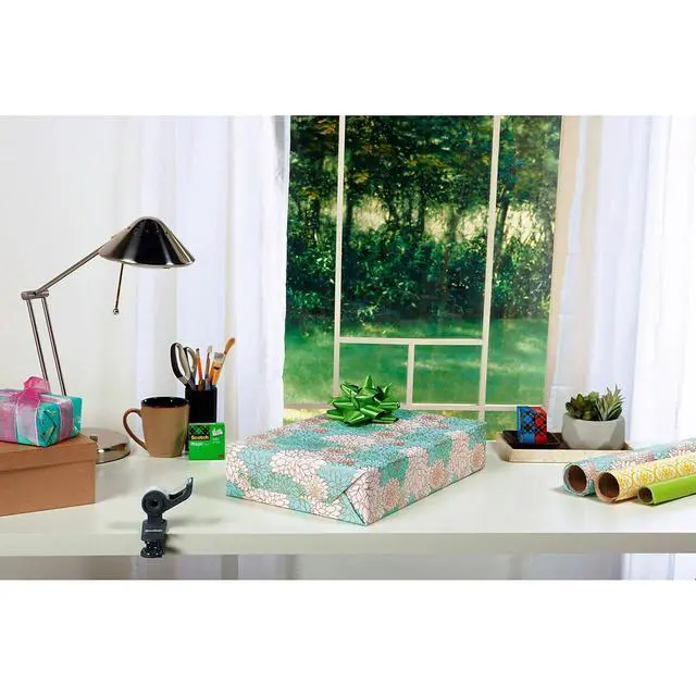 Alt view image 5 of 7 - Deluxe Desktop Tape Dispenser, Black, for 1 Inch Core Tapes (C-40)