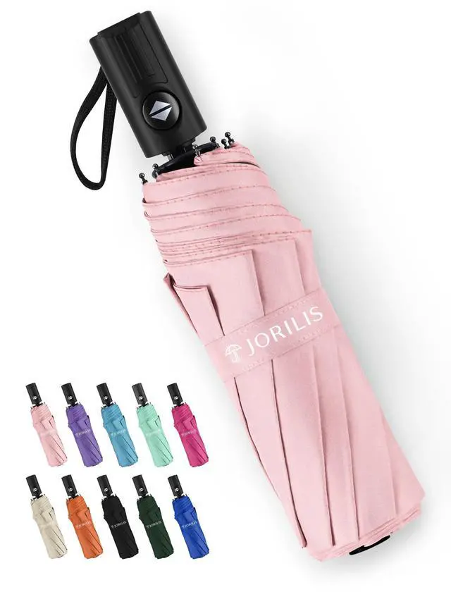 Main image of Compact Umbrella for Travel - Automatic Umbrellas for Rain & Sun Protection, Small Portable UV Umbrella for Car, Backpack, Walking, Folding Windproof Umbrellas for Kids, Women