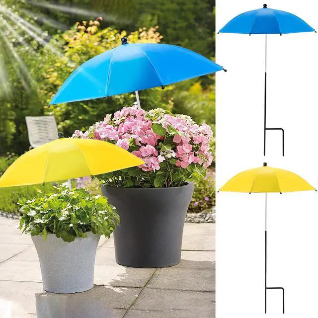 Alt view image 7 of 7 - 2 Pack Plant Umbrellas for Outdoor Plants, Garden Plant Umbrella Shade for Outdoor Plants, Potted Plant, Garden Beds Provide Shade to Defend Plants From Blazing Sun