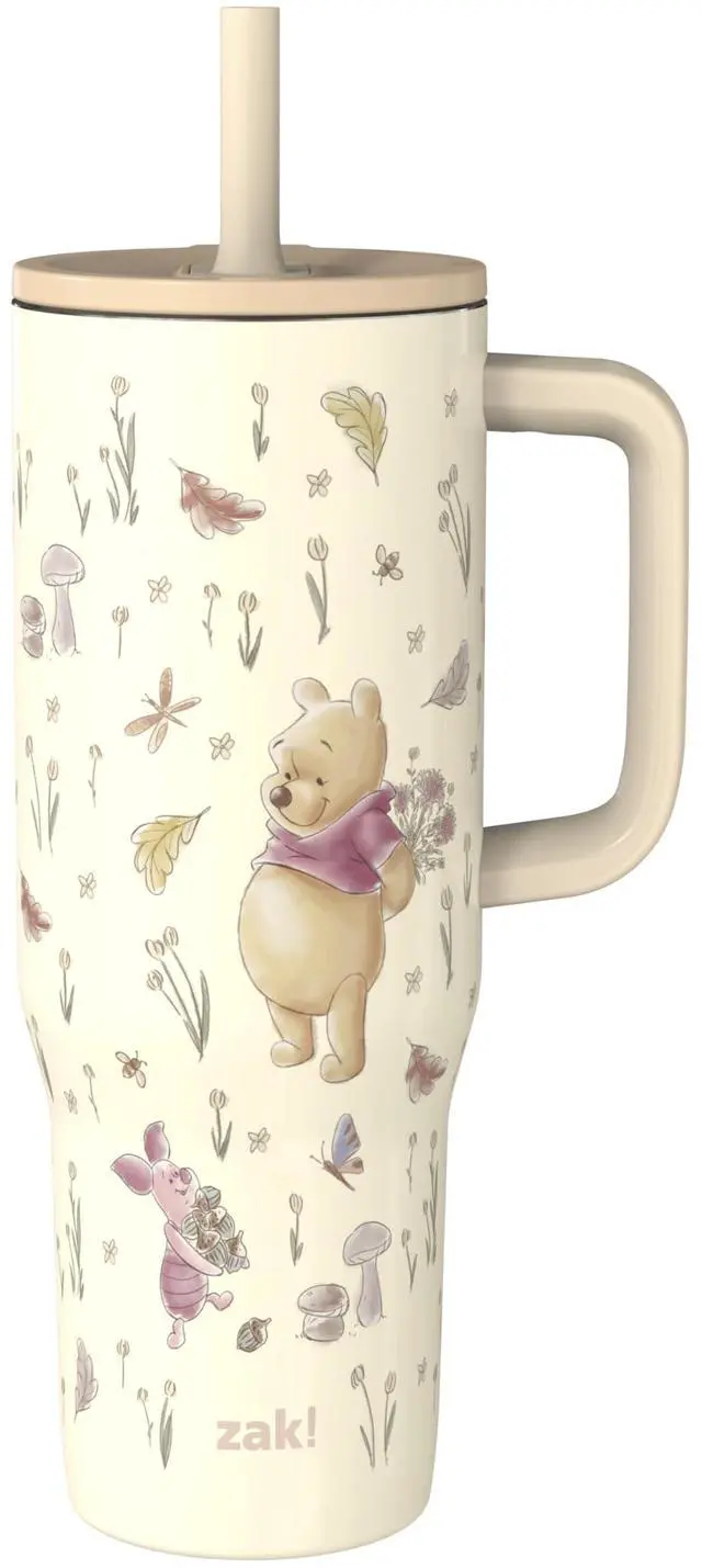 Main image of Winnie the Pooh 30oz Spill-Proof Insulated Travel Tumbler | BPA Free, Silicone Straw, Handle, Cupholder Friendly, Dishwasher Safe, For Office, Home, Travel, Work, Gym Fitness