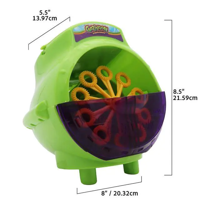 Alt view image 3 of 5 - Bubbles, Hurricane Bubble Making Machine - Portable Bubble Maker - Instant Bubble Creation - Outdoor Toy for Kids - 4 oz. Bubble Solution Included - Ages 3+