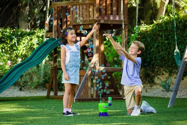Alt view image 4 of 7 - Tornado Bubble Machine, Kids Toy Bubble Blower, 4500 Bubbles per Minute, Outdoor Bubble Party Fun - Includes 4 oz. Gazillion Bubble Non-Toxic Solution