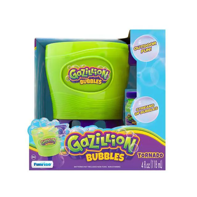 Alt view image 5 of 7 - Tornado Bubble Machine, Kids Toy Bubble Blower, 4500 Bubbles per Minute, Outdoor Bubble Party Fun - Includes 4 oz. Gazillion Bubble Non-Toxic Solution