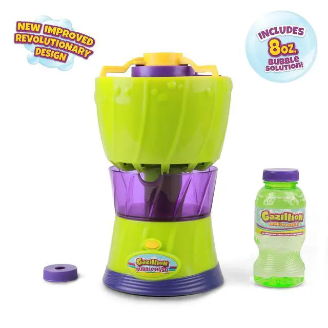 Alt view image 2 of 7 - Bubbles, Bubble Rush Portable Bubble Maker - Instant Bubble Creation - Outdoor Toy for Kids - 8 oz. Bubble Solution Included - Ages 3+