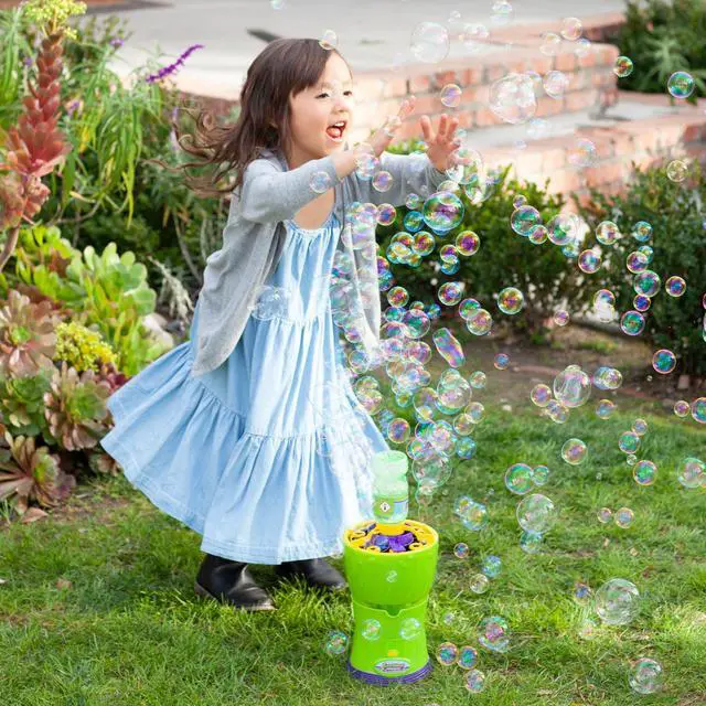Alt view image 4 of 7 - Bubbles, Bubble Rush Portable Bubble Maker - Instant Bubble Creation - Outdoor Toy for Kids - 8 oz. Bubble Solution Included - Ages 3+