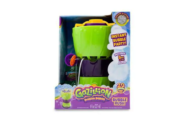 Alt view image 7 of 7 - Bubbles, Bubble Rush Portable Bubble Maker - Instant Bubble Creation - Outdoor Toy for Kids - 8 oz. Bubble Solution Included - Ages 3+