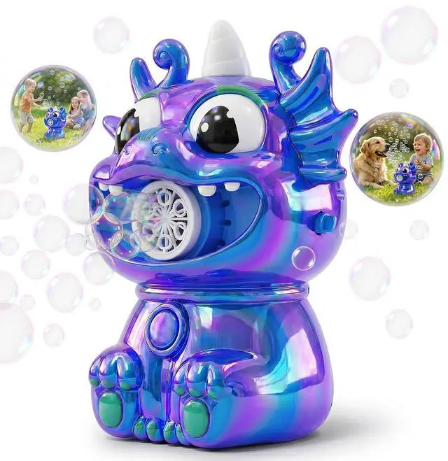 Main image of Automatic Bubble Machine for Kids & Toddler, No Spill Bubbles Blower with Colorful Solution & Type-C Charge, Bubble Maker for Boy Girl Pet Indoor Outdoor Birthday Party Toy