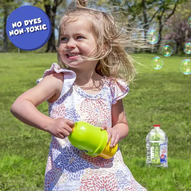 Alt view image 4 of 6 - Bubbles by Fubbles | Made in The USA | 64oz Non Toxic Bubble Solution | Refill Solution for Bubble Machines and Bubble Toys