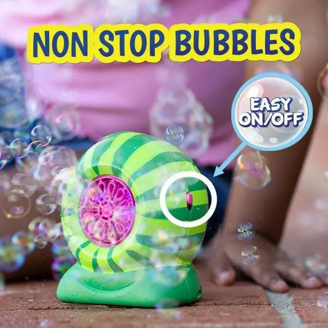 Alt view image 4 of 6 - Mini Fruit Bubble Blowers with 4oz Scented Bubble Solution Bubble Makers for Kids, Battery Operated Bubble Machines - Strawberry, Watermelon, Orange, Pineapple, Receive One Style at Random
