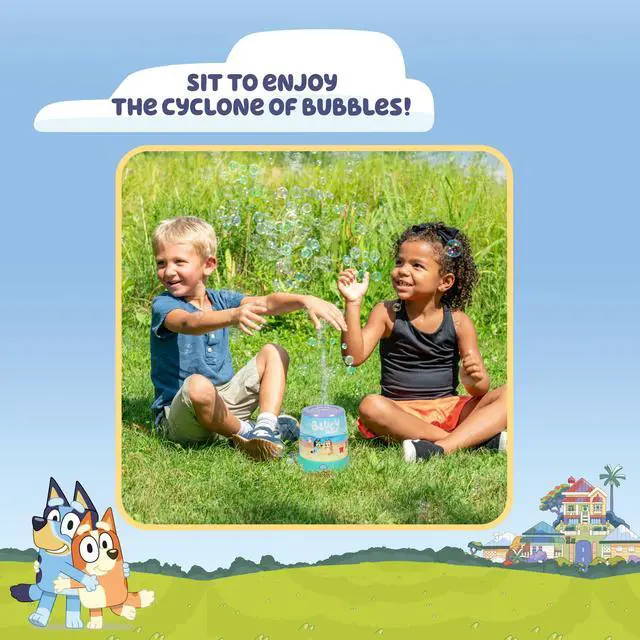 Alt view image 3 of 6 - BLUEY Cyclone NO Spill Bubble Machine | Bluey Toy for Baby, Toddlers and Kids | Includes Non Toxic Bubble Solution