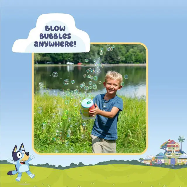 Alt view image 2 of 6 - BLUEY Cyclone NO Spill Bubble Machine | Bluey Toy for Baby, Toddlers and Kids | Includes Non Toxic Bubble Solution