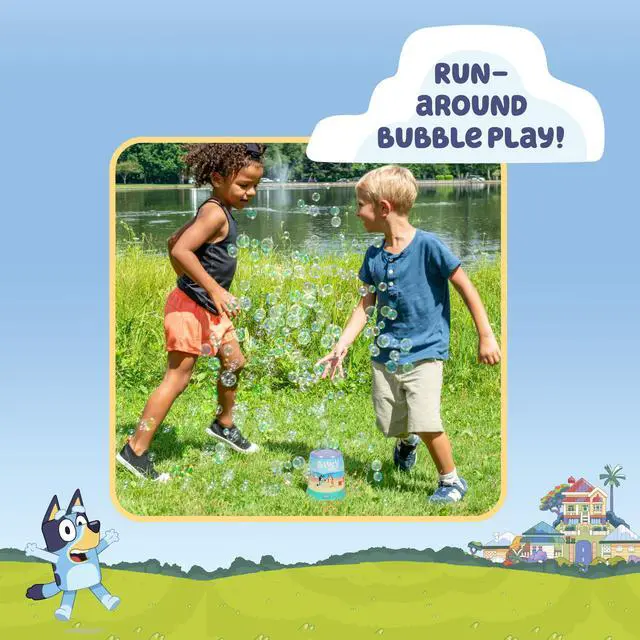 Alt view image 4 of 6 - BLUEY Cyclone NO Spill Bubble Machine | Bluey Toy for Baby, Toddlers and Kids | Includes Non Toxic Bubble Solution