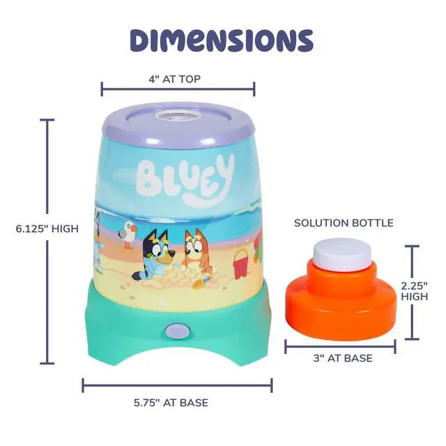 Alt view image 5 of 6 - BLUEY Cyclone NO Spill Bubble Machine | Bluey Toy for Baby, Toddlers and Kids | Includes Non Toxic Bubble Solution