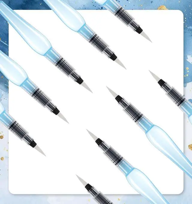 Alt view image 7 of 7 - 9 Piece Water Pen, Refillable Watercolor Pen for Watercolor | Professional Watercolor Pencils for Painting, For Artists & Calligraphy