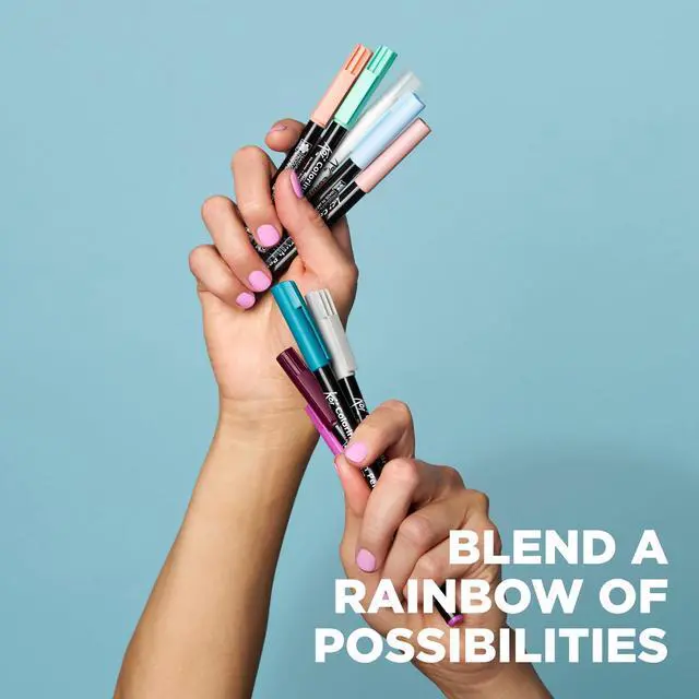 Alt view image 6 of 6 - XBR-12SA 12-Piece Koi Assorted Coloring Brush Pen Set