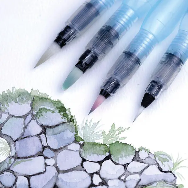 Alt view image 7 of 7 - Japan Aquash Waterbrush Water Brush Pen, Medium
