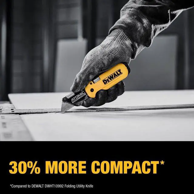 Alt view image 4 of 7 - Atomic Compact Series Push And Flip Folding Utility Knife