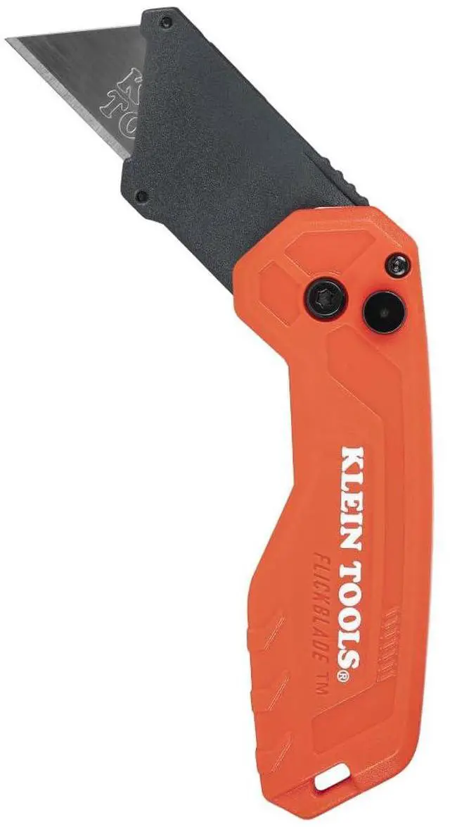 Main image of 44307 FLICKBLADE Folding Utility Knife, Subcompact Design with Quick-Change Triple-Ground Carbon Steel Blade, Dual Locking Positions, and Pocket Clip