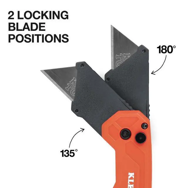 Alt view image 3 of 5 - 44307 FLICKBLADE Folding Utility Knife, Subcompact Design with Quick-Change Triple-Ground Carbon Steel Blade, Dual Locking Positions, and Pocket Clip