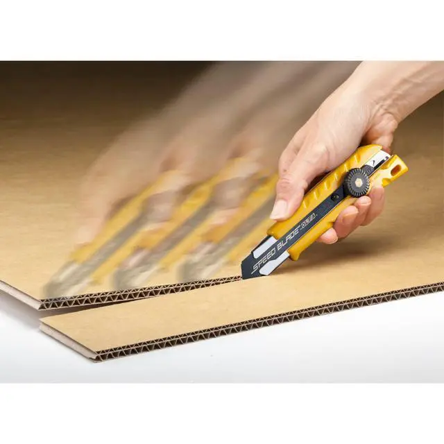 Alt view image 5 of 6 - 18mm Heavy-Duty Utility Knife (L-1) - Ratchet Lock, Snap-Off Blade | 18mm Japanese tool steel snap-off, ratchet-lock, ABS handle - Construction and drywall - Contractors and Construction