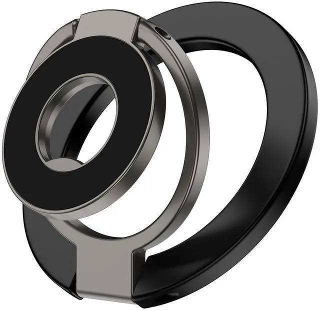 Main image of Magnetic Phone Ring Holder for Samsung Galaxy S26 S25 Ultra S25 S24 FE S24 | Removable Magsafe Phone Grip with Kickstand for iPhone Air 17 Pro Max 17e 16e 16 15 14 13 12 Pro Max