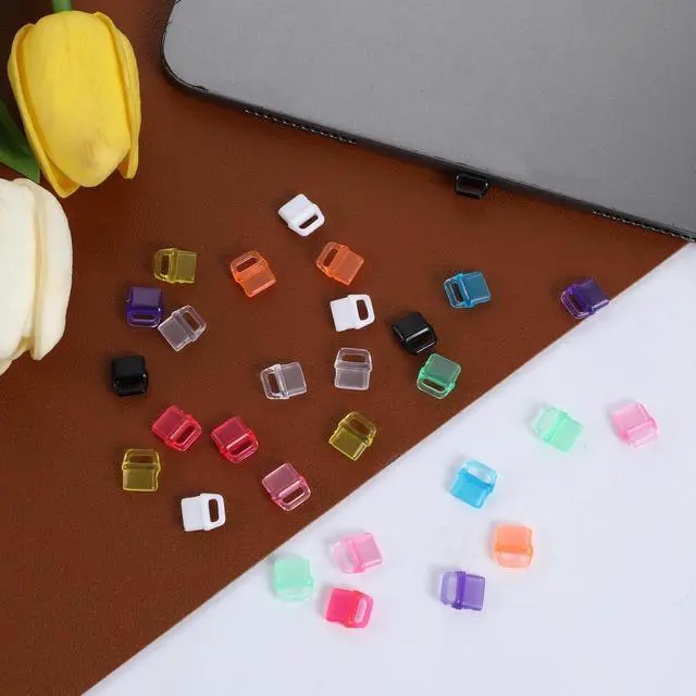 Alt view image 4 of 7 - 30 Pcs USB C Dust Plug Colorful Type C Charging Port Anti Dust Cover Plastic Plugs Cover Protector with Hanging Hole Compatible with All Type-C Devices Laptops Tablets Smart Phones