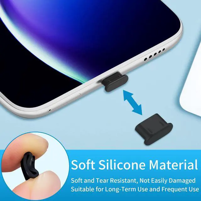 Alt view image 5 of 7 - 100 Pcs USB C Dust Plugs,Port Cleaner with Brush for Phones | Type C Cleaning Kit,Charging Port Cleaner Kit Suitable for Phones With Usb C Such As Apple 15 And Samsung S20 S21 S22 S23