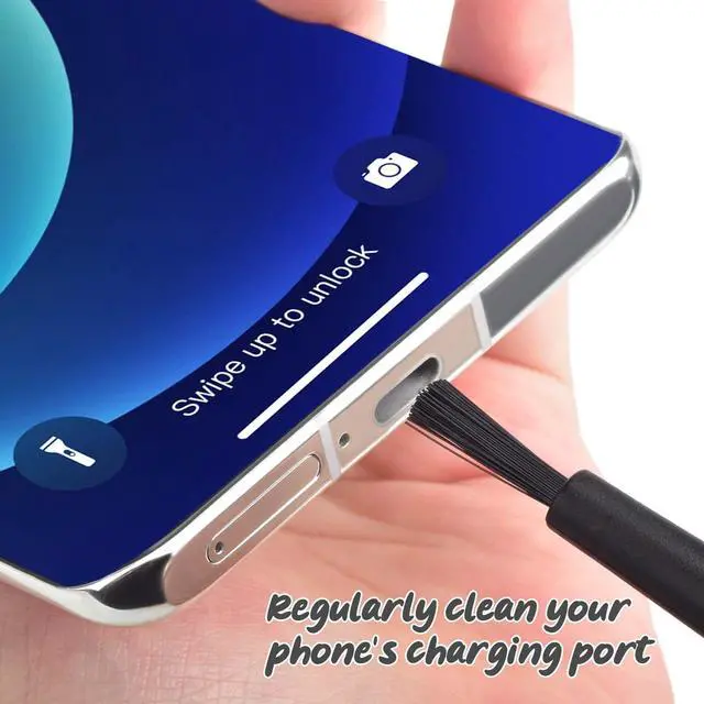 Alt view image 6 of 7 - 30P USB C Dust Plug Type C Anti Dust Plugs Cover USB C Dust Cover | Type C Charging Port Protector with Cleaning Brush for iPhone 15/16/17 Series Samsung Galaxy S23, S22, S21, All Type-C Device