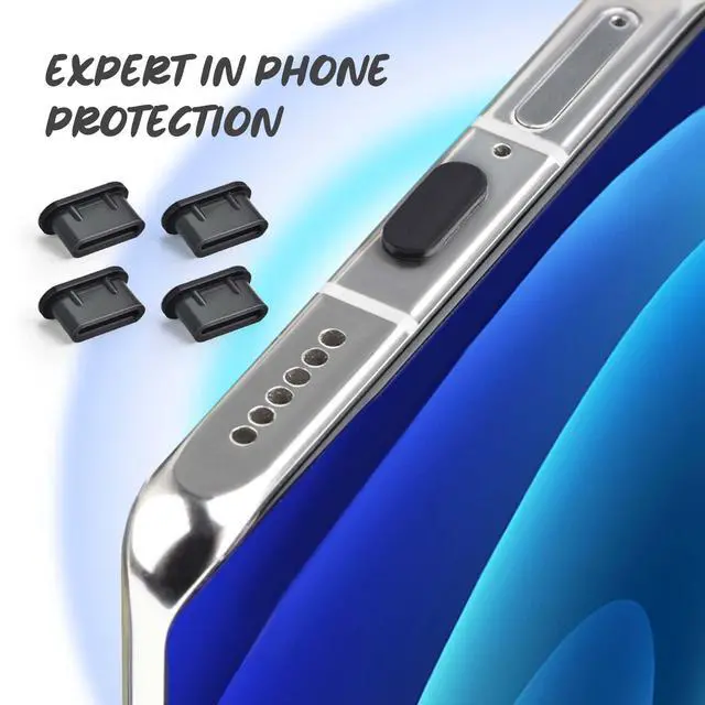 Alt view image 7 of 7 - 30P USB C Dust Plug Type C Anti Dust Plugs Cover USB C Dust Cover | Type C Charging Port Protector with Cleaning Brush for iPhone 15/16/17 Series Samsung Galaxy S23, S22, S21, All Type-C Device