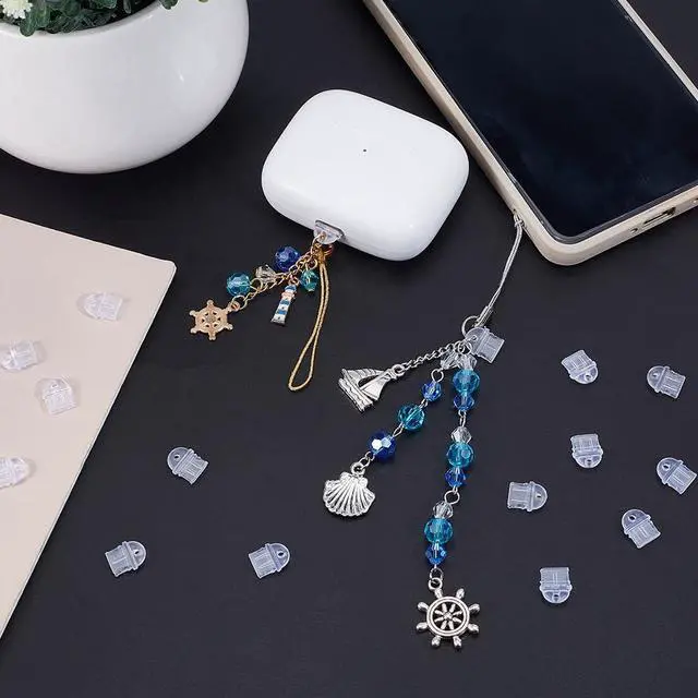 Alt view image 3 of 5 - 1 Box 50Pcs Cell Phone Dust Plug Phone Dust Plugs Type C Charging Port Plug Clear Charging Port Covers Anti Dust Plug Cover Dust Plugs for Phones Earphones Laptops Accesories Women Men