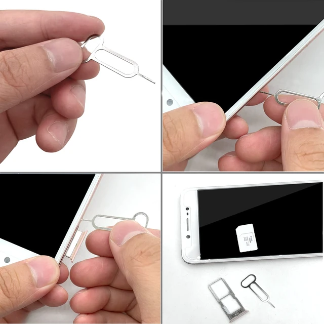 Alt view image 4 of 7 - 7Pcs SIM Card Removal Openning Tool Tray Eject Pins Needle Opener Ejector Compatible with All iPhone Apple iPad HTC Samsung Galaxy Cell Phone Smartphone Watchchain Link Remover (7Styles)