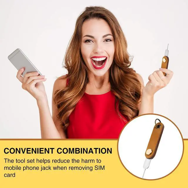 Alt view image 6 of 7 - 20 Pcs Sim Card Removal Tool Universal Sim Card Pin Card Tray Eject Pin Ejector Tool with 1 Detachable Keychain Charm for Smart Phones and Tablets