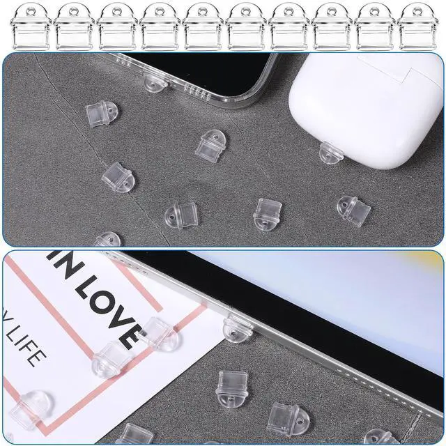 Alt view image 5 of 7 - 30 Pcs White Anti Dust Silicone Type C Charging Port, Silicone Dust Plug, Type-C Charging Port Protector, Clear Chargings Ports Covers Anti Plug Cover Plugs for Phones Laptops