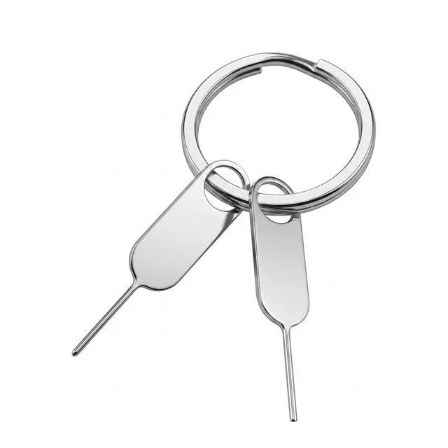 Alt view image 4 of 6 - 6 Pack Universal Sim Card Tray Removal Tool SD Opening Eject & Doorbell Reset Pin (Includes Keyring) for iPhone iPad Samsung Galaxy Google Pixel Motorola Phones - 3 Small and 3 Large