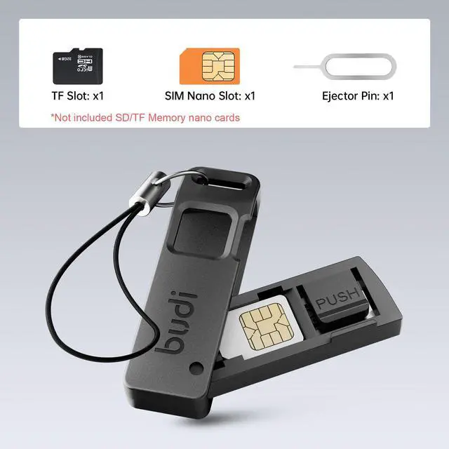 Alt view image 4 of 6 - Sim Card Tray Pin Eject Removal Tool Needle Opener Ejector with SIM/TF Card Storage Small Box