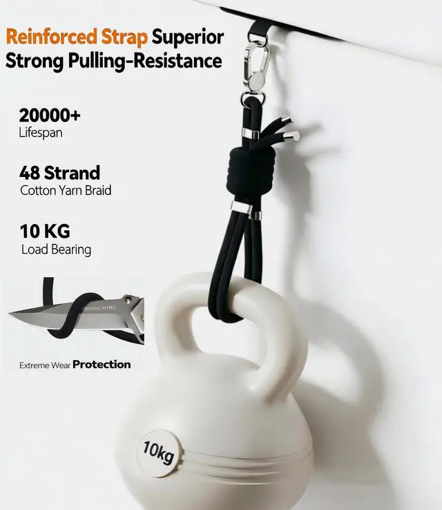 Alt view image 2 of 7 - 4-IN-1 Phone Lanyard + Wrist Strap Set, Adjustable Length (15.7-31.5 in) Cell Phone Lanyard with 2 PCSTether Tabs for iPhone,Smartphones