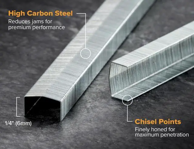 Alt view image 2 of 5 - Office B8 PowerCrown 0.25 Inch Staples, Pack of 30,000 Staples (STCRP21151/4-6), Silver