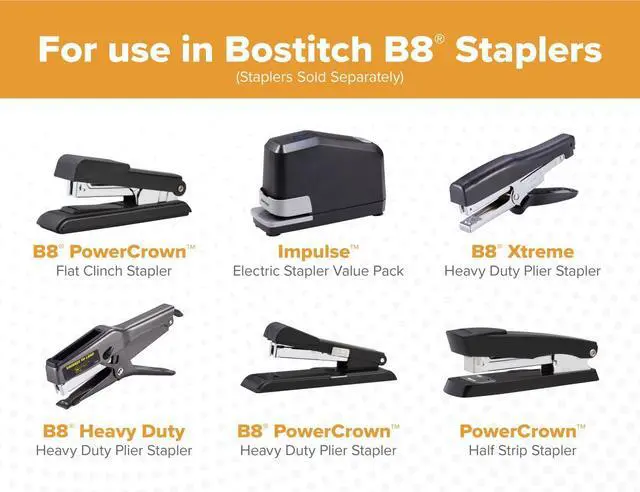 Alt view image 3 of 5 - Office B8 PowerCrown 0.25 Inch Staples, Pack of 30,000 Staples (STCRP21151/4-6), Silver